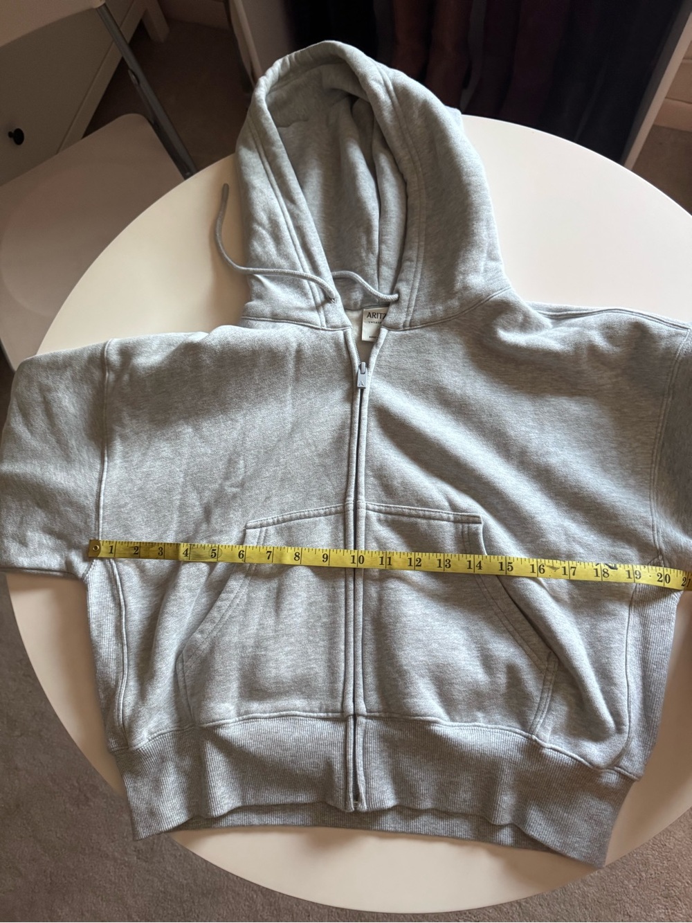 Aritzia cozy sweat fleece boyfriend boxy zip hoodie - Picture 11 of 13